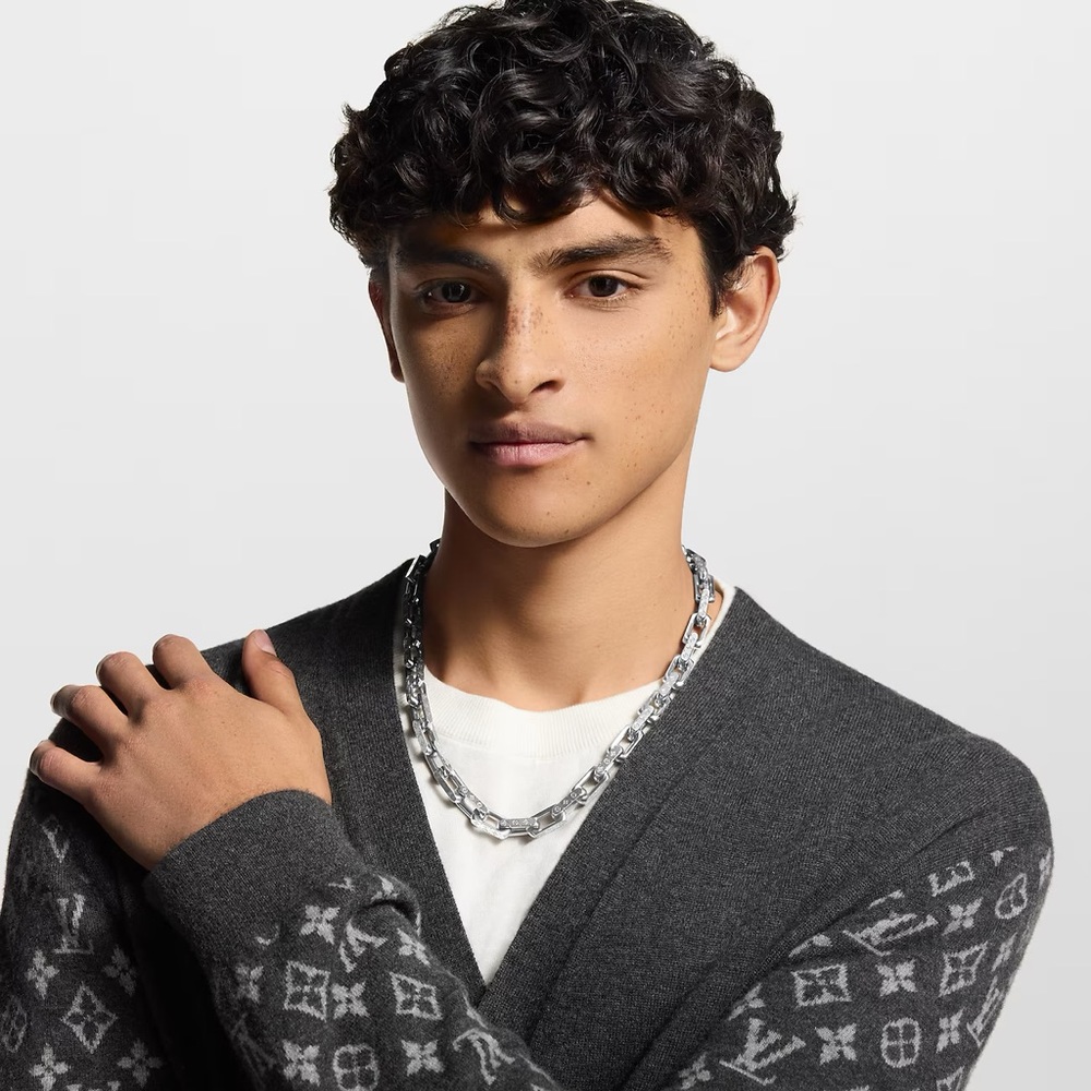 Louis Vuitton Silver Chain Necklace